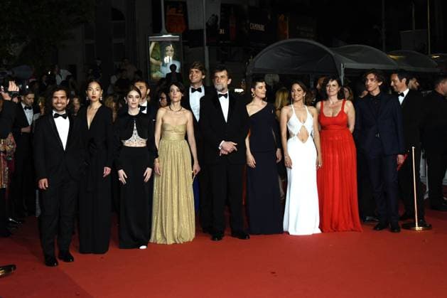 76th Cannes Film Festival 2023, Red Carpet Film . Pictured Il Sol Dell Avvenire . Pictured Cast  Copyright: xSimonexComix xipa-agency.netx xPoolxPhotoxEventsx01x IPA_IPA38198273