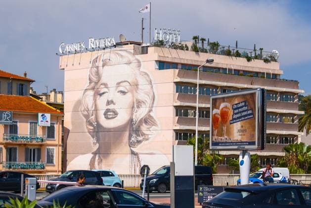 Daily Life In Cannes, France Marilyn Monroe mural is seen in Cannes, France on May 24, 2023. Krakow Poland  Copyright: xBeataxZawrzelx originalFilename: zawrzel-dailylif230524_npwDk.jpg