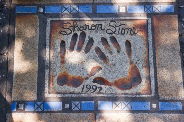 Daily Life In Cannes, France Sharon Stone plaque with hand prints is seen in Cannes, France on May 24, 2023. Cannes France  Copyright: xBeataxZawrzelx originalFilename: zawrzel-dailylif230524_npJ55.jpg