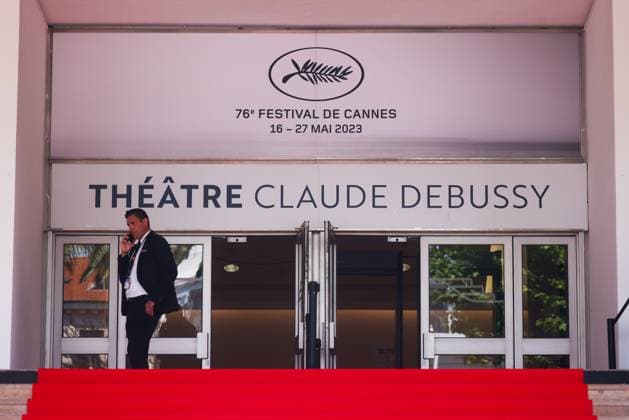 Daily Life In Cannes, France The entrance to Theatre Claude Debussy at Palais des Festivals during the 76th annual Cannes film festival in Cannes, France on May 24, 2023. Cannes France  Copyright: xBeataxZawrzelx originalFilename: zawrzel-dailylif230524_np2E3.jpg