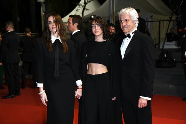 76th Cannes Film Festival 2023, Red Carpet Film . Pictured Il Sol Dell Avvenire . Pictured Kasia Smutniak, Sophie Taricone, Domenico Procacci  Copyright: xSimonexComix xipa-agency.netx xPoolxPhotoxEventsx01x IPA_IPA38198170