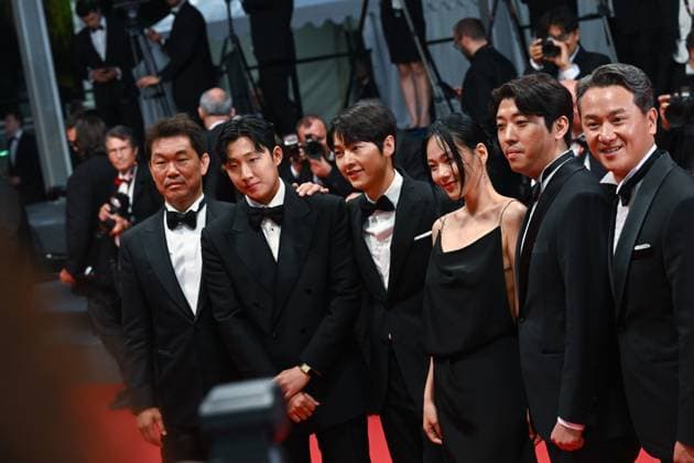 76e Festival International du Film de Cannes. MontÃ e des marches du film Vers un avenir radieux 292577 2023-05-24 Cannes France Hyung-seo, Kim (BIBI Naked bibi )  Copyright: xLionelxGuericolas MPPx STAR_292577_007