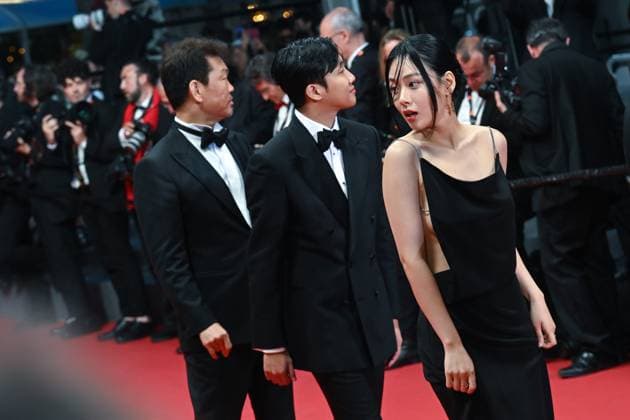76e Festival International du Film de Cannes. MontÃ e des marches du film Vers un avenir radieux 292577 2023-05-24 Cannes France Hyung-seo, Kim (BIBI Naked bibi )  Copyright: xLionelxGuericolas MPPx STAR_292577_008
