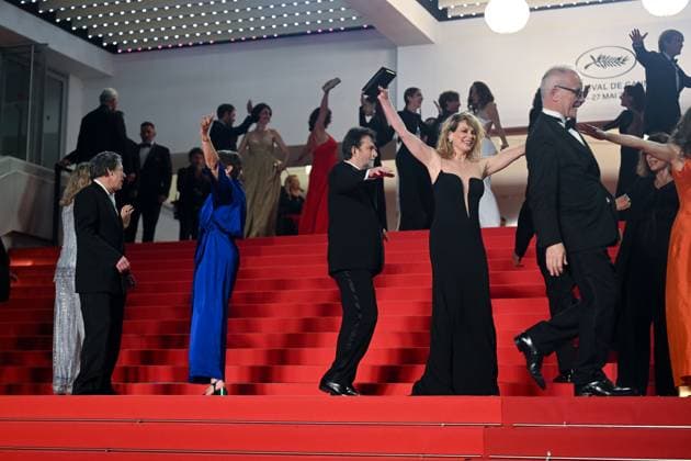 76e Festival International du Film de Cannes. MontÃ e des marches du film Vers un avenir radieux 292577 2023-05-24 Cannes France Moretti, Nanni  Copyright: xLionelxGuericolas MPPx STAR_292577_041
