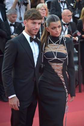Pierre Gasly and Francisca Gomes attend the La Passion De Dodin Bouffant red carpet during the 76th annual Cannes film festival at Palais des Festivals on Wednesday, May 24, 2023 in Cannes, France.  CAN20230524821 RoccoxSpaziani