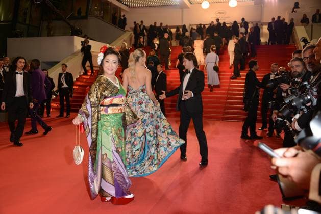 May 24, 2023, CANNES, France: CANNES, FRANCE - MAY 24: A guest attends the Il Sol Dell Avvenire (A Brighter Tomorrow) red carpet during the 76th annual Cannes film festival at Palais des Festivals on May 24, 2023 in Cannes, France. CANNES France - ZUMAi09_ 20230524_zaf_i09_017 Copyright: xFrederickxInjimbertx