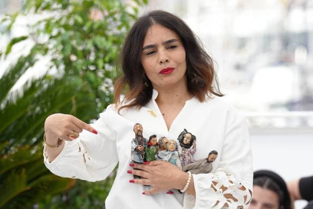 Asmae El Moudir CELEBRITES : 76 eme festival de Cannes - Photocall du film Â« Kadib Abyad (The Mother Of All Lies) Â» - Cannes - 25 05 2023 NorbertScanella Panoramic 