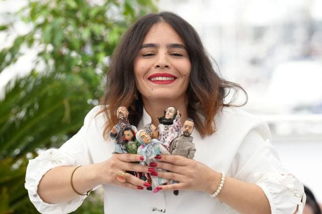 Asmae El Moudir CELEBRITES : 76 eme festival de Cannes - Photocall du film Â« Kadib Abyad (The Mother Of All Lies) Â» - Cannes - 25 05 2023 NorbertScanella Panoramic 