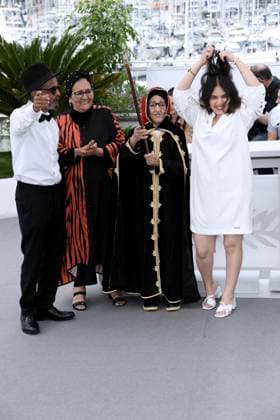 76th Cannes Film Festival 2023, Photocall film Kadib Abyad (The Mother Of All Lies) . Pictured: Ouardia Zorkani, Zahra Jeddaoui, Asmae El Moudir, Said Masrour  Copyright: xAlbertoxTerenghi PoolxPhotoxEvenx xPoolxPhotoxEventsx01x IPA_IPA38208268