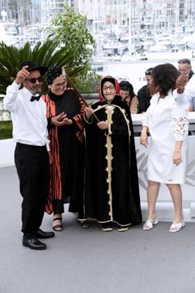 76th Cannes Film Festival 2023, Photocall film Kadib Abyad (The Mother Of All Lies) . Pictured: Ouardia Zorkani, Zahra Jeddaoui, Asmae El Moudir, Said Masrour  Copyright: xAlbertoxTerenghi PoolxPhotoxEvenx xPoolxPhotoxEventsx01x IPA_IPA38208274