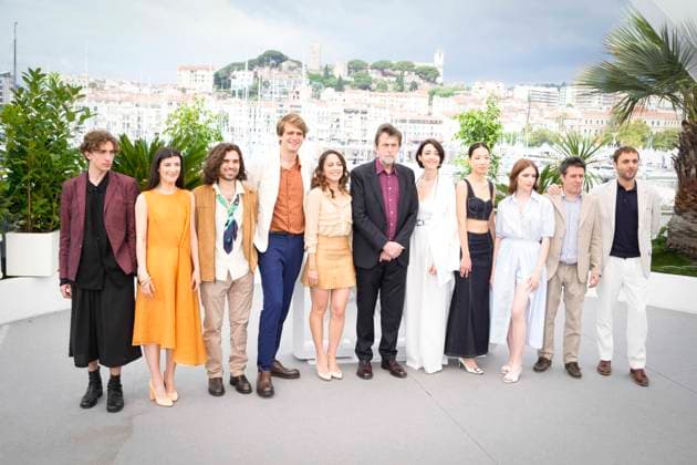 Il Sol Dell avvenire (A Brighter Tomorrow) Photocall - The 76th Annual Cannes Film Festival Michele Eburnea, Arianna Pozzoli, Angelo Galdi, Giuseppe Scoditti, Blu Yoshimi, Nanni Moretti, Elena Lietti, Sun Hee You, Valentina Romani, Francesco Brandi and Flavio Furno attend the Il Sol Dell avvenire (A Brighter Tomorrow) photocall at the 76th annual Cannes film festival at Palais des Festivals on May 25, 2023 in Cannes, France. Cannes France Copyright: xDanielexCifalà x originalFilename: cifala-notitle230525_npoEC.jpg