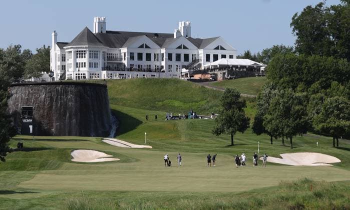 STERLING, VA - MAY 25: Former US President Donald Trump seen golfing at Trump National Golf Club Washington DC in Sterling, Virginia on May 25, 2023. Copyright: xmpi34x
