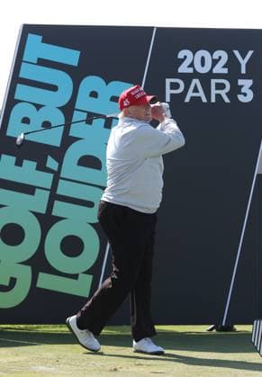STERLING, VA - MAY 25: Former US President Donald Trump seen golfing at Trump National Golf Club Washington DC in Sterling, Virginia on May 25, 2023. Copyright: xmpi34x