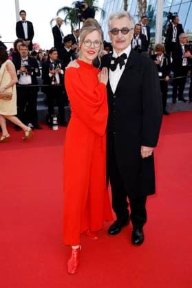 Wim Wenders with wife Donata at the premiere of the feature film Perfect Days at the Festival de Cannes 2023 76 Cannes International Film Festival at the Palais des Festivals Cannes, 25 05 2023. Foto:xS.xGabschx xFuturexImage
