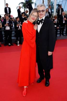 Wim Wenders with wife Donata at the premiere of the feature film Perfect Days at the Festival de Cannes 2023 76 Cannes International Film Festival at the Palais des Festivals Cannes, 25 05 2023. Foto:xS.xGabschx xFuturexImage