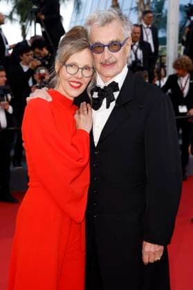 Wim Wenders with wife Donata at the premiere of the feature film Perfect Days at the Festival de Cannes 2023 76 Cannes International Film Festival at the Palais des Festivals Cannes, 25 05 2023. Foto:xS.xGabschx xFuturexImage