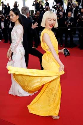 Arisa Nakano and Aoi Yamada at the premiere of the feature film Perfect Days at the Festival de Cannes 2023 76 Cannes International Film Festival at the Palais des Festivals Cannes, 25 05 2023. Foto:xS.xGabschx xFuturexImage