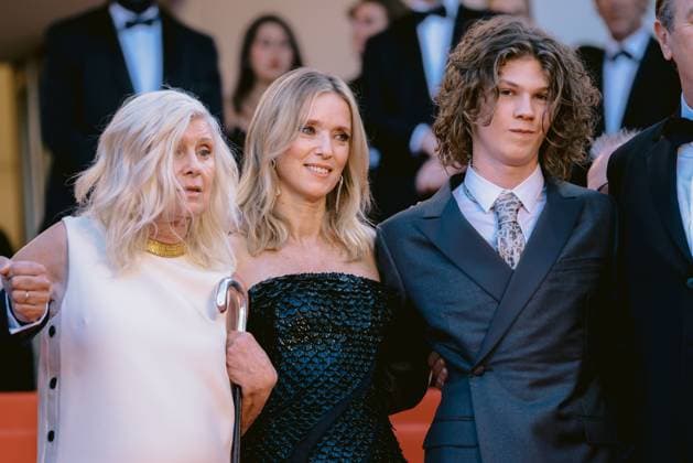 76e Festival International du Film de Cannes. MontÃ e des marches du film L ete dernier . 76th International cannes Film Festival. Red carpet 292623 2023-05-25 Cannes France Breillat, Catherine; Drucker, LÃ a; Kircher, Samuel  Copyright: xTerencexBaelenx STAR_292623_077
