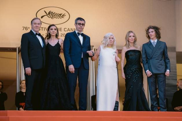 76e Festival International du Film de Cannes. MontÃ e des marches du film L ete dernier . 76th International cannes Film Festival. Red carpet 292623 2023-05-25 Cannes France Breillat, Catherine; Drucker, LÃ a; Kircher, Samuel; Rabourdin, Olivier; Princesse Clotilde de Venise - Courau (Savoie)  Copyright: xTerencexBaelenx STAR_292623_079
