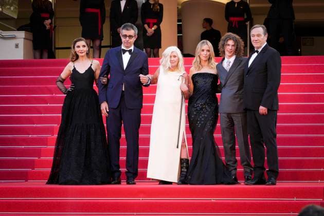 Photo IPP Daniele Cifala™ Cannes 25 05 2023 L Ete Dernier Last Summer Red Carpet The 76th Annual Cannes Film Festival in the photo Clotilde Courau, Said Ben Said, Director Catherine Breillat, LÃ a Drucker, Samuel Kircher and Olivier Rabourdin Italy Photo Press World Copyright  0