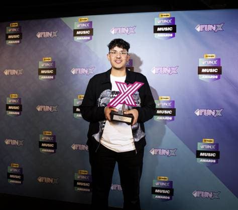 AMSTERDAM - Katnuf wins Next Best 2023 during the presentation of the tenth edition of the FunX Music Awards. ANP RAMON VAN FLYMEN netherlands out - belgium out  Copyright: xx x470189514x originalFilename: 470189514.jpg