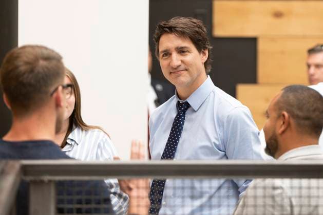 May 25, 2023, St. Thomas, ON, Canada: Prime Minister Justin Trudeau visits The Atrium in St. Thomas, Ont., on Thursday, May 25, 2023. St. Thomas Canada  - ZUMAc35_ 20230525_zaf_c35_041 Copyright: xNicolexOsbornex