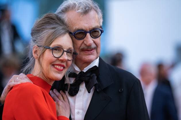 76e Festival International du Film de Cannes. MontÃ e des marches du film L ete dernier . 76th International cannes Film Festival. Red carpet 292626 2023-05-25 Cannes France Wenders, Wim; Wenders-Schmidt, Donata  Copyright: xEstellexCarlierx xStarfacex STAR_292626_041