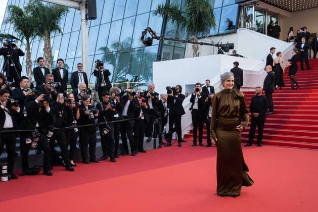 76e Festival International du Film de Cannes. MontÃ e des marches du film L ete dernier . 76th International cannes Film Festival. Red carpet 292626 2023-05-25 Cannes France MacDowell, Andie  Copyright: xEstellexCarlierx xStarfacex STAR_292626_044