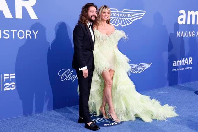 Entertainment Themen der Woche KW21 Entertainment Bilder des Tages Tom Kaulitz mit Ehefrau Heidi Klum bei der 29. amfAR Gala Cannes im Rahmen vom Festival de Cannes 2023 76. Internationale Filmfestspiele von Cannes im HÃ tel du Cap-Eden-Roc. Antibes, 25.05.2023 *** Tom Kaulitz with wife Heidi Klum at the 29 amfAR Gala Cannes during the Festival de Cannes 2023 76 Cannes International Film Festival at HÃ tel du Cap Eden Roc Antibes, 25 05 2023 Foto:xD.xBedrosianx xFuturexImage