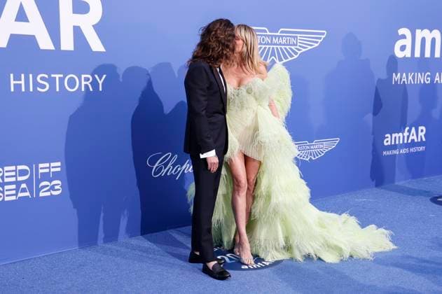 Tom Kaulitz with wife Heidi Klum at the 29 amfAR Gala Cannes during the Festival de Cannes 2023 76 Cannes International Film Festival at HÃ tel du Cap Eden Roc Antibes, 25 05 2023 Foto:xD.xBedrosianx xFuturexImage