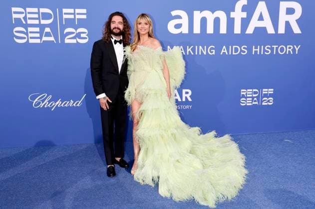 Tom Kaulitz with wife Heidi Klum at the 29 amfAR Gala Cannes during the Festival de Cannes 2023 76 Cannes International Film Festival at HÃ tel du Cap Eden Roc Antibes, 25 05 2023 Foto:xD.xBedrosianx xFuturexImage