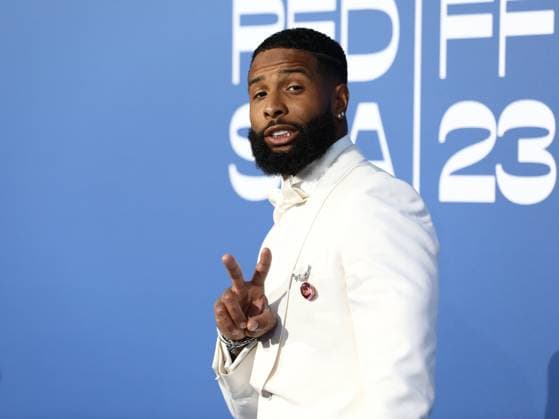 May 25, 2023, Antibes, Cote d Azur, France: American Football wide receiver, NFL superstar ODELL BECKHAM JR attends the amfAR Gala during the 76th Annual Cannes Film Festival at Palais des Festivals on May 25, 2023 in Cannes, France Antibes France - ZUMAc179 20230525_zep_c179_004 Copyright: xMickaelxChavetx