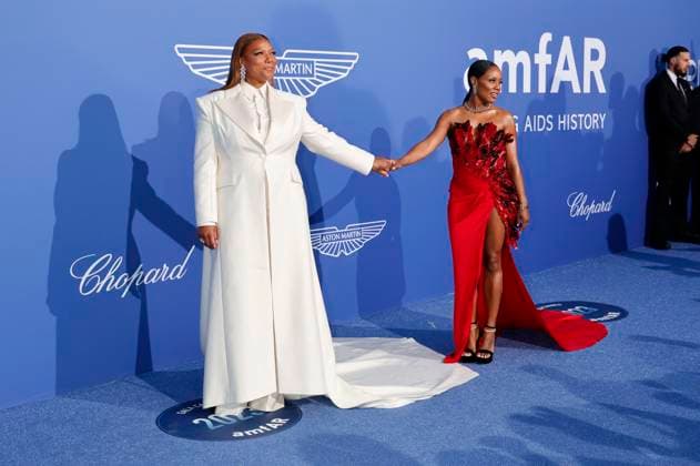 Queen Latifah and Eboni Nichols at the 29 amfAR Gala Cannes during the Festival de Cannes 2023 76 Cannes International Film Festival at HÃ tel du Cap Eden Roc Antibes, 25 05 2023 Foto:xD.xBedrosianx xFuturexImage