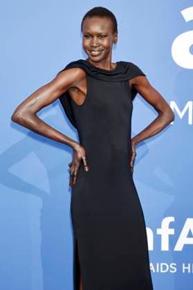 Alek Wek at the 29 amfAR Gala Cannes within the Festival de Cannes 2023 76 Cannes International Film Festival at HÃ tel du Cap Eden Roc Antibes, 25 05 2023 Foto:xD.xBedrosianx xFuturexImage