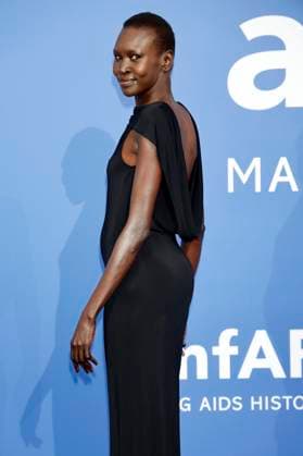Alek Wek at the 29 amfAR Gala Cannes within the Festival de Cannes 2023 76 Cannes International Film Festival at HÃ tel du Cap Eden Roc Antibes, 25 05 2023 Foto:xD.xBedrosianx xFuturexImage
