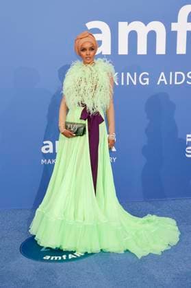 Halima Aden at the 29 amfAR Gala Cannes within the Festival de Cannes 2023 76 Cannes International Film Festival at HÃ tel du Cap Eden Roc Antibes, 25 05 2023 Foto:xD.xBedrosianx xFuturexImage