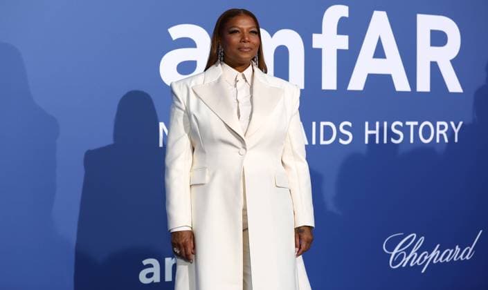 May 25, 2023, Antibes, Cote d Azur, France: QUEEN LATIFAH attends the amfAR Gala during the 76th Annual Cannes Film Festival at Palais des Festivals on May 25, 2023 in Cannes, France Antibes France - ZUMAc179 20230525_zep_c179_238 Copyright: xMickaelxChavetx