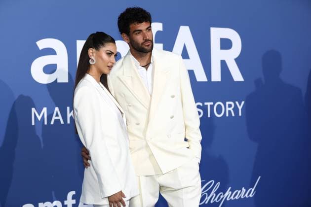 May 25, 2023, Antibes, Cote d Azur, France: MELISSA SATTA and MATTEO BERRETTINI attends the amfAR Gala during the 76th Annual Cannes Film Festival at Palais des Festivals on May 25, 2023 in Cannes, France Antibes France - ZUMAc179 20230525_zep_c179_243 Copyright: xMickaelxChavetx