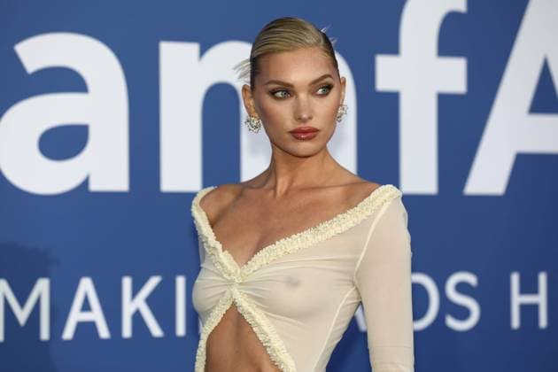 May 25, 2023, Antibes, Cote d Azur, France: ELSA HOSK attends the amfAR Gala during the 76th Annual Cannes Film Festival at Palais des Festivals on May 25, 2023 in Cannes, France Antibes France - ZUMAc179 20230525_zep_c179_328 Copyright: xMickaelxChavetx