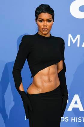 May 25, 2023: Teyana Taylor attends the amfAR Gala Cannes 2023 during the 76th Cannes Film Festival, Festival de Cannes, at Hotel du Cap-Eden-Roc in Cap d Antibes, France, on 25 May 2023. Photo: - ZUMAm179 20230525_zep_m179_163 Copyright: xAlecxMichaelx