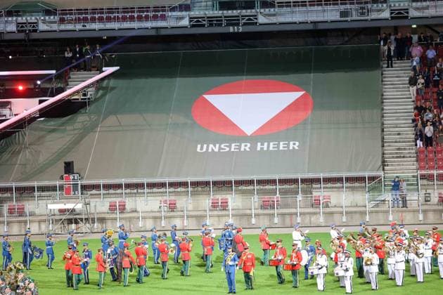 25 05 2023, Klagenfurt, AUT, On the road in Carinthia, Military Music Festival 2023 Klagenfurt, in picture overview, stadium, feature,