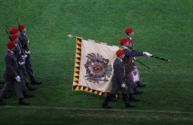 25 05 2023, Klagenfurt, AUT, On the road in Carinthia, Military Music Festival 2023 Klagenfurt, in picture overview, stadium, feature,