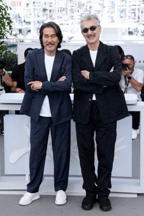 76th Cannes Film Festival 2023, Photocall film Perfect Days . Pictured: Koji Yakusho, Wim Wenders  Copyright: xAlbertoxTerenghi PoolxPhotoxEvenx xPoolxPhotoxEventsx01x IPA_IPA38234237