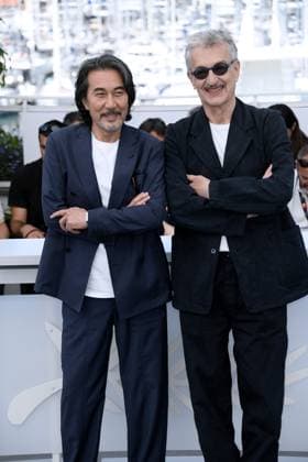 76th Cannes Film Festival 2023, Photocall film Perfect Days . Pictured: Koji Yakusho, Wim Wenders  Copyright: xAlbertoxTerenghi PoolxPhotoxEvenx xPoolxPhotoxEventsx01x IPA_IPA38234240