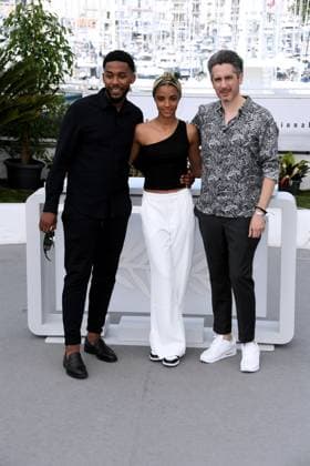 76th Cannes Film Festival 2023, Photocall film Salem . Pictured: Oumar Moindje, Wallen El Gharbaoui, Jean-Benard Marlin  Copyright: xAlbertoxTerenghi PoolxPhotoxEvenx xPoolxPhotoxEventsx01x IPA_IPA38234430