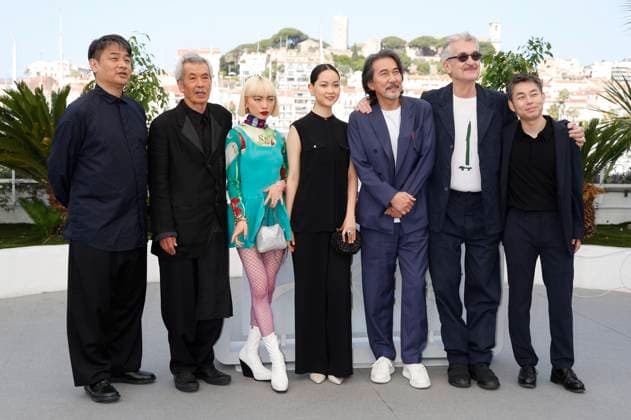 Takuma Takasaki, Min Tanaka, Aoi Yamada, Arisa Nakano, Koji Yakusho, Wim Wenders and Koji Yanai at the photocall for the feature film Perfect Days at the Festival de Cannes 2023 76 Cannes International Film Festival at the Palais des Festivals Cannes, 26 05 2023. Foto:xD.xBedrosianx xFuturexImage