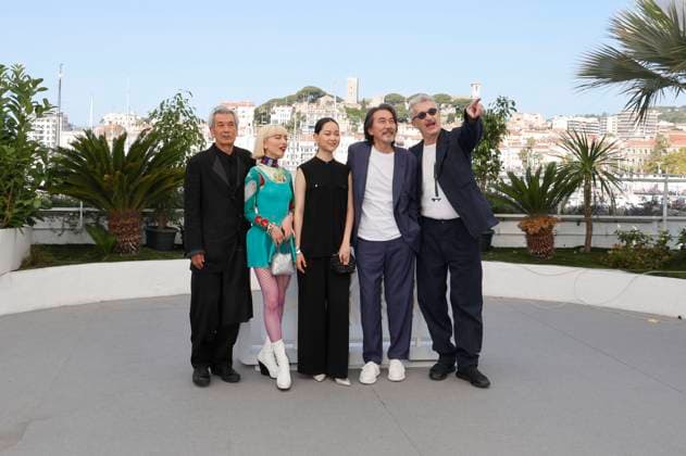 Min Tanaka, Aoi Yamada, Arisa Nakano, Koji Yakusho and Wim Wenders at the photocall for the feature film Perfect Days at the Festival de Cannes 2023 76 Cannes International Film Festival at the Palais des Festivals Cannes, 26 05 2023. Foto:xD.xBedrosianx xFuturexImage