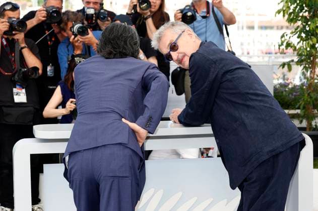 Koji Yakusho and Wim Wenders at the photocall for the feature film Perfect Days at the Festival de Cannes 2023 76 Cannes International Film Festival at the Palais des Festivals Cannes, 26 05 2023. Foto:xD.xBedrosianx xFuturexImage