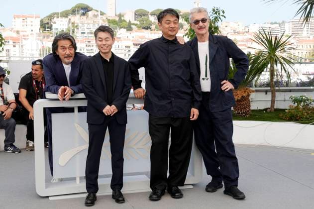 Koji Yakusho, Koji Yanai, Takuma Takasaki and Wim Wenders at the photocall for the feature film Perfect Days at the Festival de Cannes 2023 76 Cannes International Film Festival at the Palais des Festivals Cannes, 26 05 2023. Foto:xD.xBedrosianx xFuturexImage
