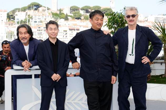 Koji Yakusho, Koji Yanai, Takuma Takasaki and Wim Wenders at the photocall for the feature film Perfect Days at the Festival de Cannes 2023 76 Cannes International Film Festival at the Palais des Festivals Cannes, 26 05 2023. Foto:xD.xBedrosianx xFuturexImage